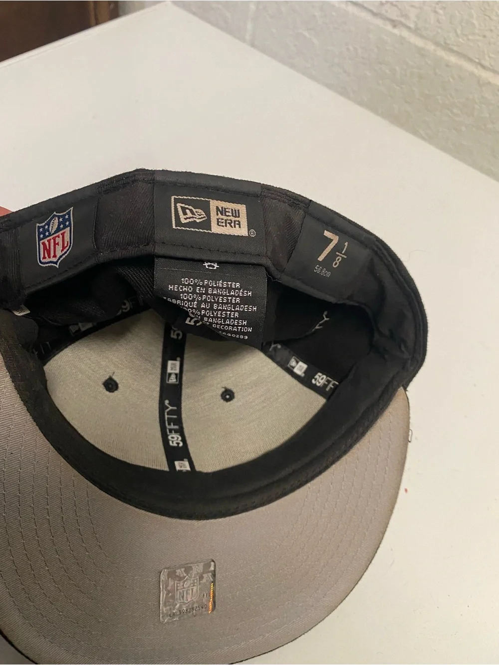 New Era Black Raiders Fitted Hat